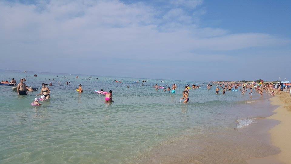 La spiaggia di Pescoluse